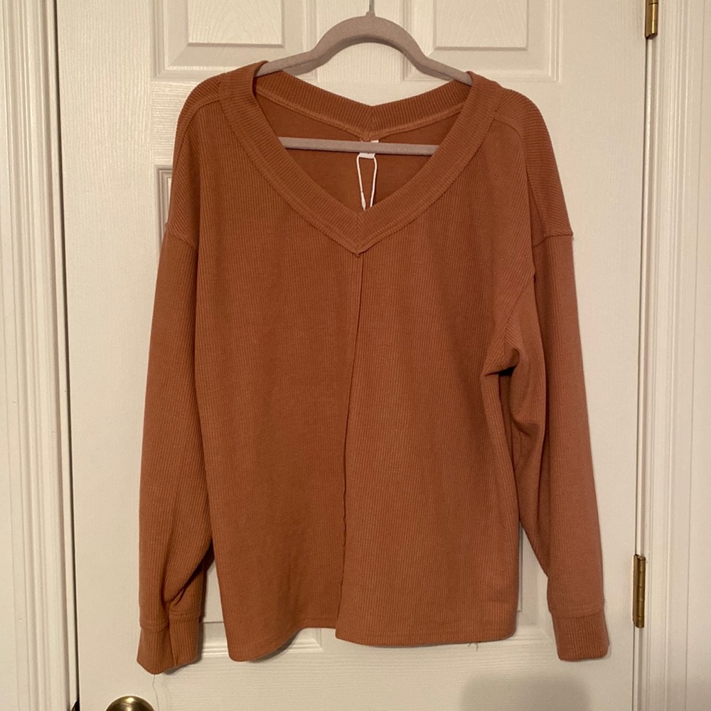 Pink-orange sweater